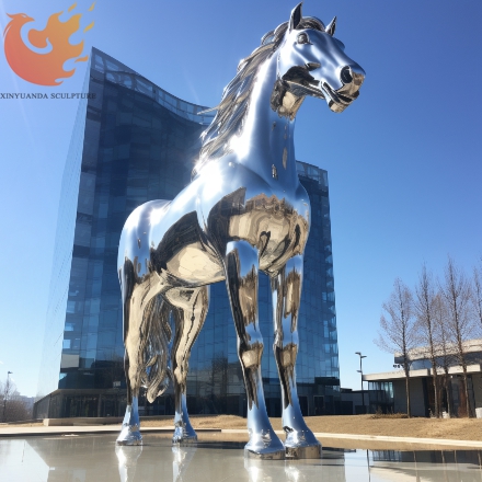 Stainless Steel horse  Sculpture